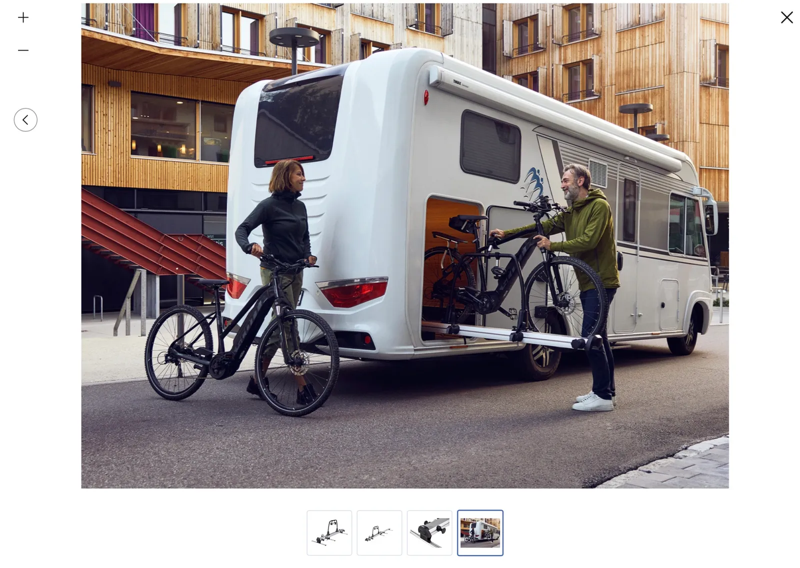 Thule VeloSlide fietsendrager voor campergarage