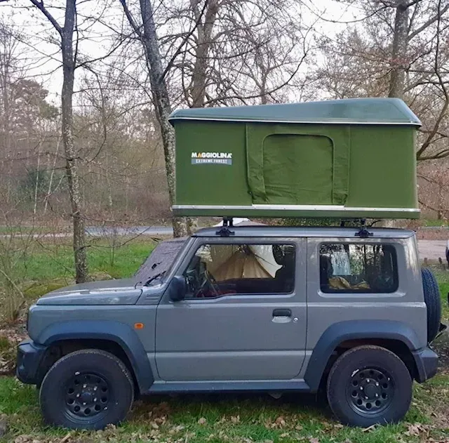 Daktent op remorque